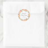 Sticker Rond Un petit Baby shower Citrus (Sac)