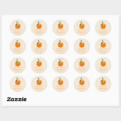 Sticker Rond Un petit Baby shower Citrus (Feuille)