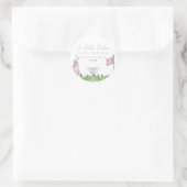Sticker Rond Un Petit Baby shower De Golf Rose Putter (Sac)