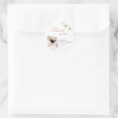 Sticker Rond Un Petit Baby shower Espresso Martini (Sac)