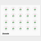 Sticker Rond Un Petit Chic Chic Shamrock Merci (Feuille)