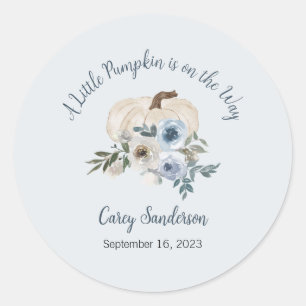 Sticker Rond Un petit Citrouille est sur le chemin Étiquettes,