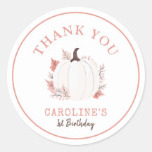 Un Petit Citrouille Tourne Un Merci Anniversaire