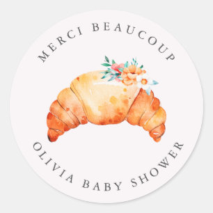 Sticker Rond Un Petit Croissant Se Trouve Sur Le Chemin Du Baby