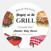 Sticker Rond Un petit déjeuner buffet froid et chaud est servi (Devant)