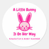 Sticker Rond Un Petit Lapin Est En Chemin (Devant)