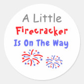 Sticker Rond Un Petit Pétard Est En Route (Devant)