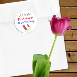 Sticker Rond Un Petit Pétard Est En Route