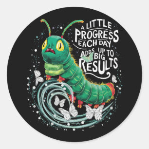 Sticker Rond Un Petit Progrès Chaque Jour La Chaudière