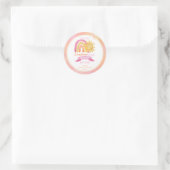Sticker Rond Un petit rayon de soleil Baby shower fille (Sac)