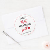 Sticker Rond Un petit régal pour la Saint-Valentin sucrée (Enveloppe)