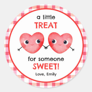 Sticker Rond Un petit régal pour un ami si doux petit coeur