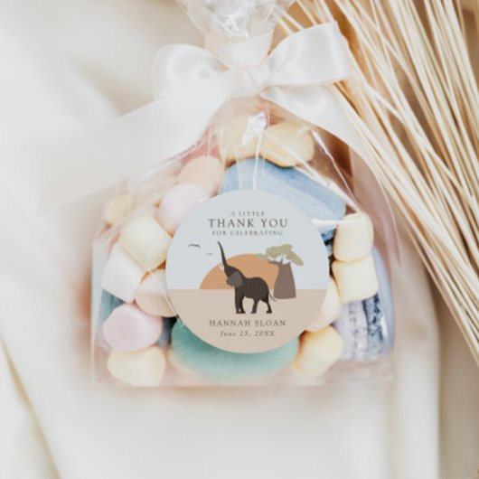 Sticker Rond Un Peu D'Arachide | Safari Desert Baby shower Boho