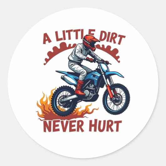 Sticker Rond Un Peu De Chemin Ne Fait Jamais Mal (Devant)