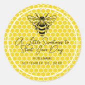 Sticker Rond Un peu de douceur pour commencer votre journée | P (Devant)