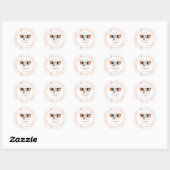 Sticker Rond Un peu d'Halloween est presque dû baby shower (Feuille)