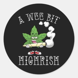 Sticker Rond Un peu d'humour irlandais élevé pour la St-Patrick