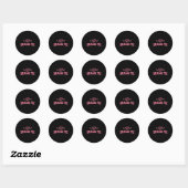 Sticker Rond Un Peu Dramatique (Feuille)