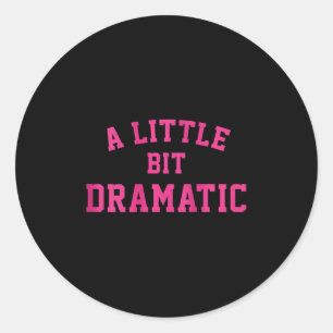 Sticker Rond un peu dramatique halloween queen girls tank t