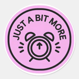 Sticker Rond Un peu plus d'effort