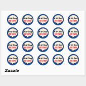 Sticker Rond Un peu sourd pas Stupide surdité oreilles de perte (Feuille)