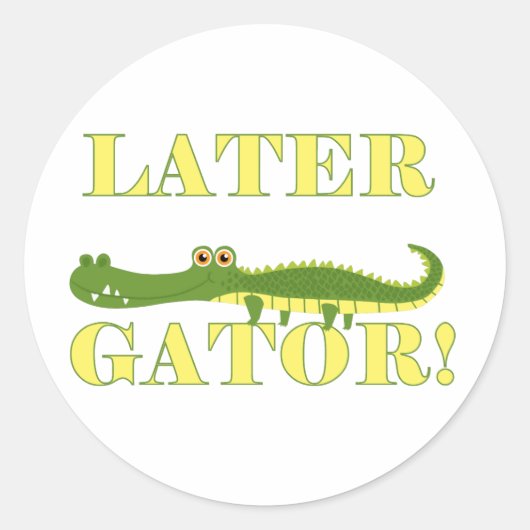 Sticker Rond Un plus défunt alligator (Devant)