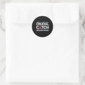 Sticker Rond Un point crucial Intercept du cancer Cancer du sei (Sac)