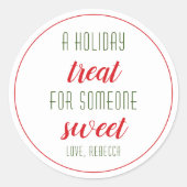 Sticker Rond Un régal de vacances pour une Halloween sucrée (Devant)