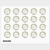 Sticker Rond Un sauvage ! Anniversaire d'Aussie (Feuille)