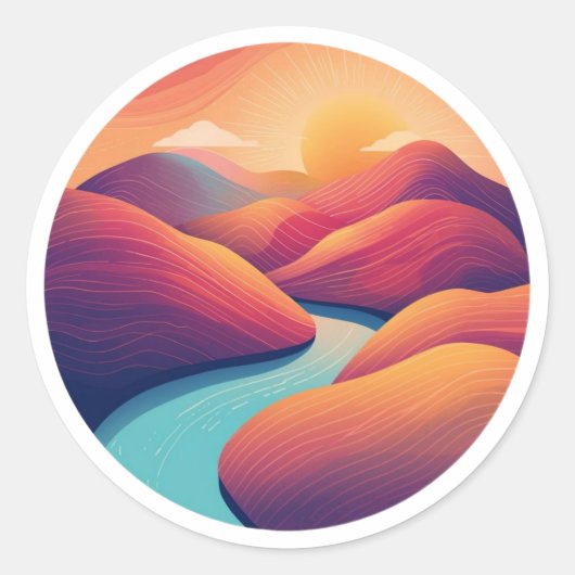 Sticker Rond Un sens (Devant)