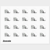 Sticker Rond Un seul chapitre (Feuille)