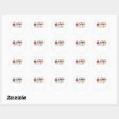 Sticker Rond Un T-shirt trop grand pour une oie automne (Feuille)