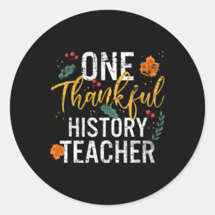 Sticker Rond Un Thanksgivin Histoire Merci Maître Chute Thanksg