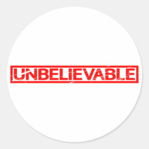 Sticker Rond Un timbre incroyable