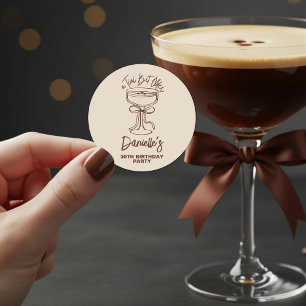 Sticker Rond Un Tini Bit plus vieux Espresso Martini 30e annive