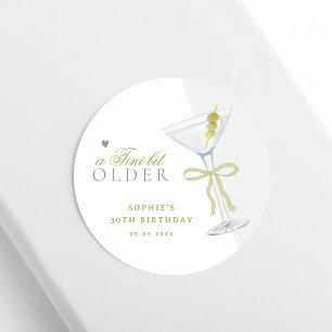 Sticker Rond Un Tini Un Peu Plus Ancien Cocktail Martini