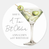 Sticker Rond Un Tini Un Peu Plus Ancien Martini (Devant)