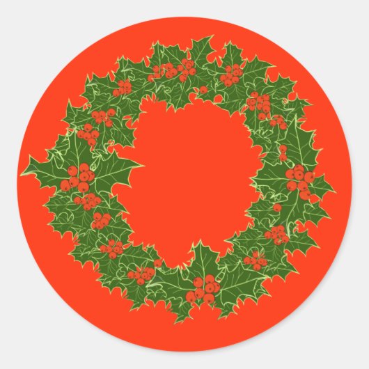 Sticker Rond Un très joyeux Noël (Devant)