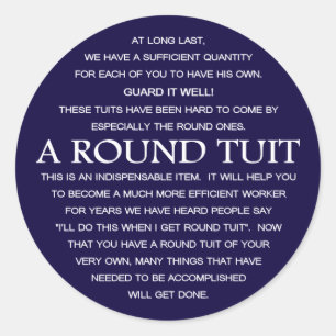 Sticker Rond Un Tuit rond