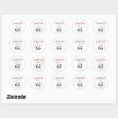 Sticker Rond Un type super de 65 (Feuille)