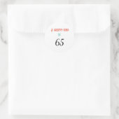 Sticker Rond Un type super de 65 (Sac)
