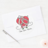 Sticker Rond Un Véritable Amour Attend. (Enveloppe)