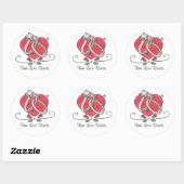 Sticker Rond Un Véritable Amour Attend. (Feuille)
