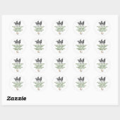 Sticker Rond "Un vert verso inverse" (Feuille)