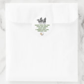 Sticker Rond "Un vert verso inverse" (Sac)