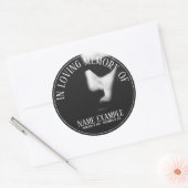 Sticker Rond Un visage endormi à mi-ombre (Enveloppe)