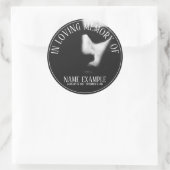 Sticker Rond Un visage endormi à mi-ombre (Sac)