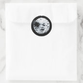 Sticker Rond Un voyage sur la Lune (Sac)