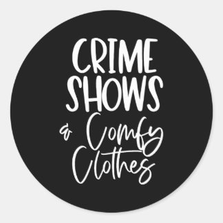 Sticker Rond Un vrai crime se révèle confortable