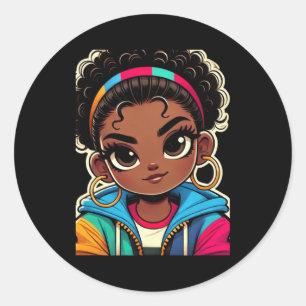 Sticker Rond Unapologely Bold Sy Black Girl Magic